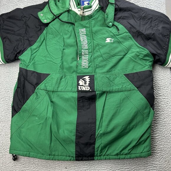 Vintage UND University of North Dakota Fighting Sioux Hockey STARTER Jacket XXL - Picture 5 of 9